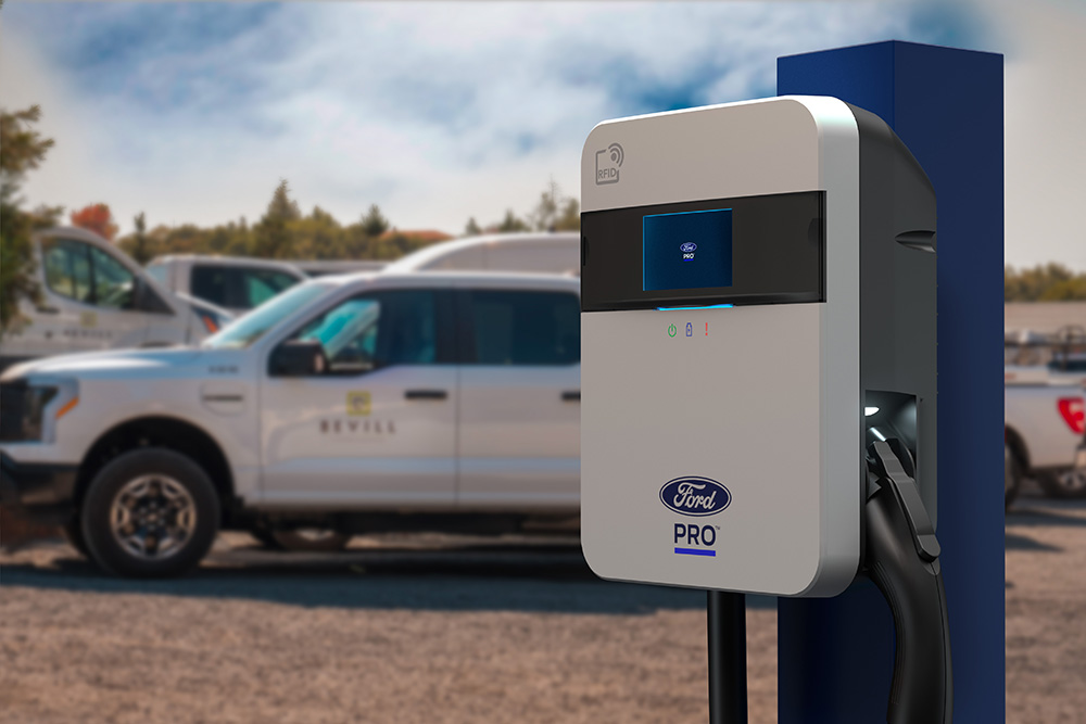 Ford Pro reveals new line of EV chargers for commercial customers