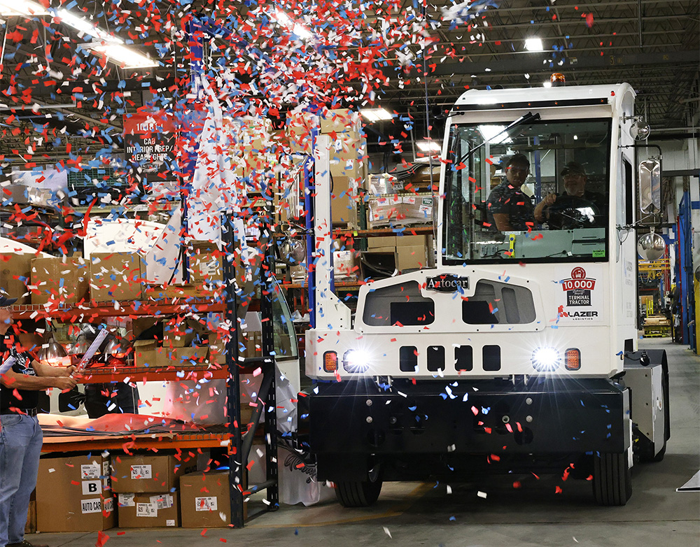 Autocar 10,000th terminal tractor delivered is all-electric