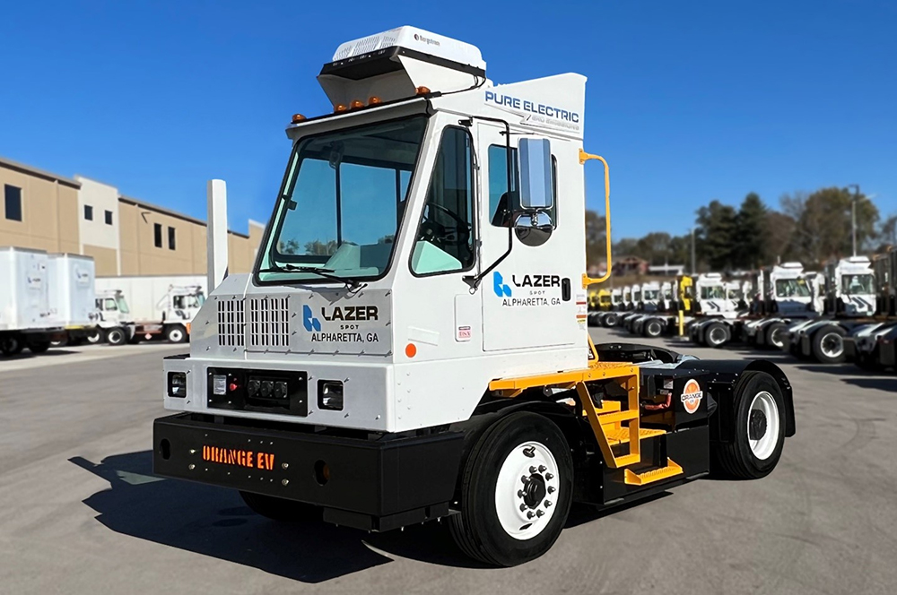 Orange EV produces its 1,000th heavy-duty electric terminal truck
