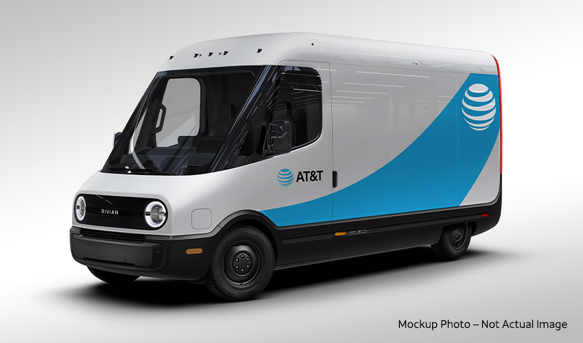 AT&T to add Rivian electric delivery vehicles to its fleet