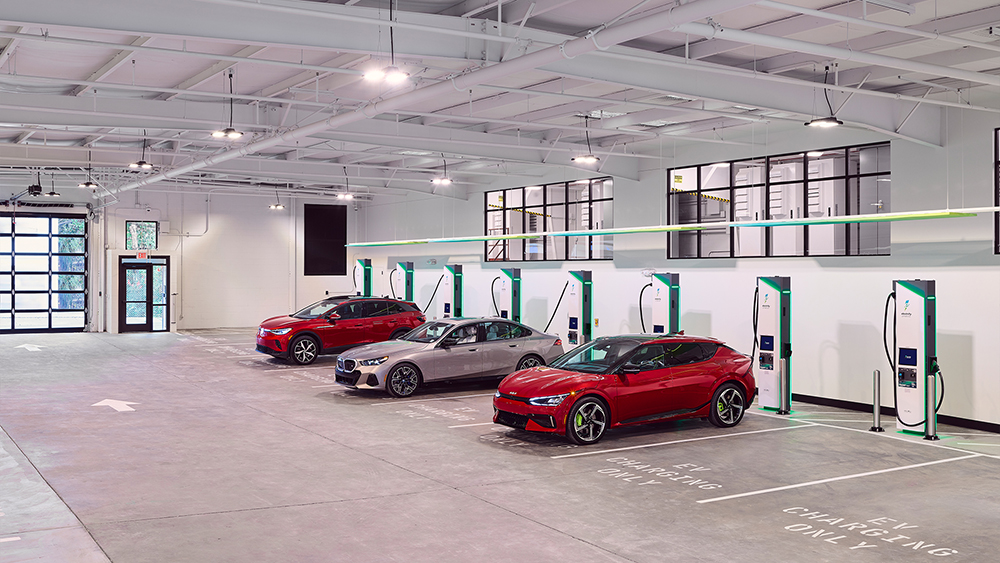 Electrify America opens an amenity-rich indoor EV charging station in San Francisco