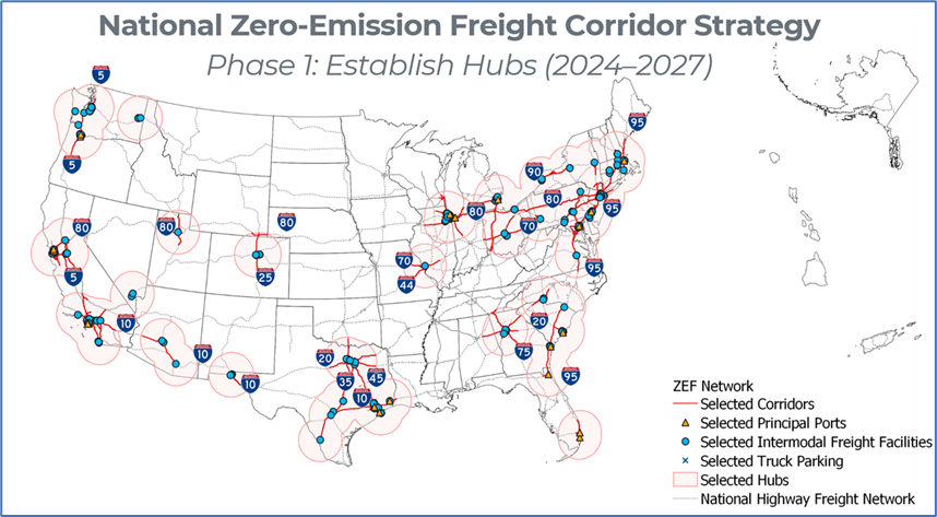 National Zero-Emission Freight Corridor Strategy aims to accelerate deployment of charging infrastructure for heavy-duty electric trucks