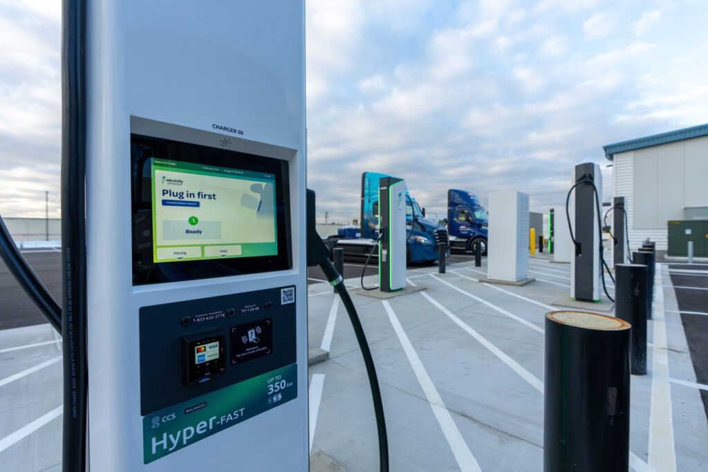 Logistics provider NFI opens heavy-duty EV charging hub near California ports