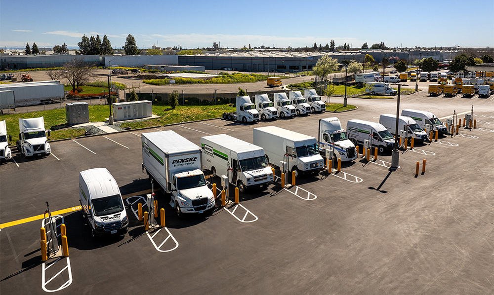 Hitachi and Penske launch large-scale electric truck charging pilot in California