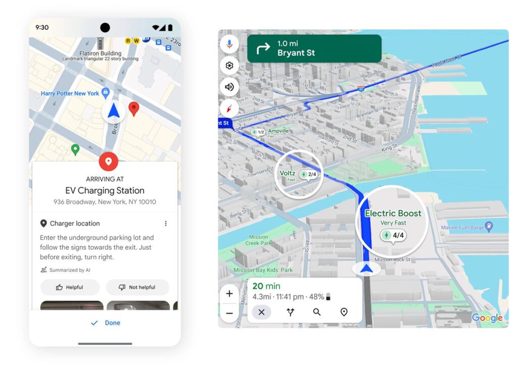 Google Maps adds more public EV charging information