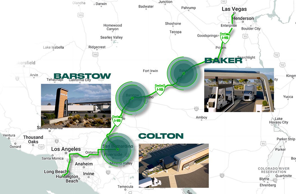 Greenlane plans commercial EV charging corridor between Los Angeles and Las Vegas