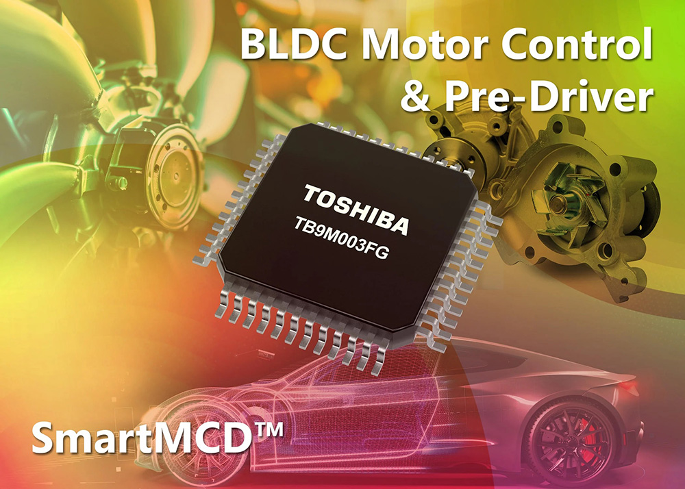 Toshiba introduces motor control driver IC with built-in microcontroller and gate driver