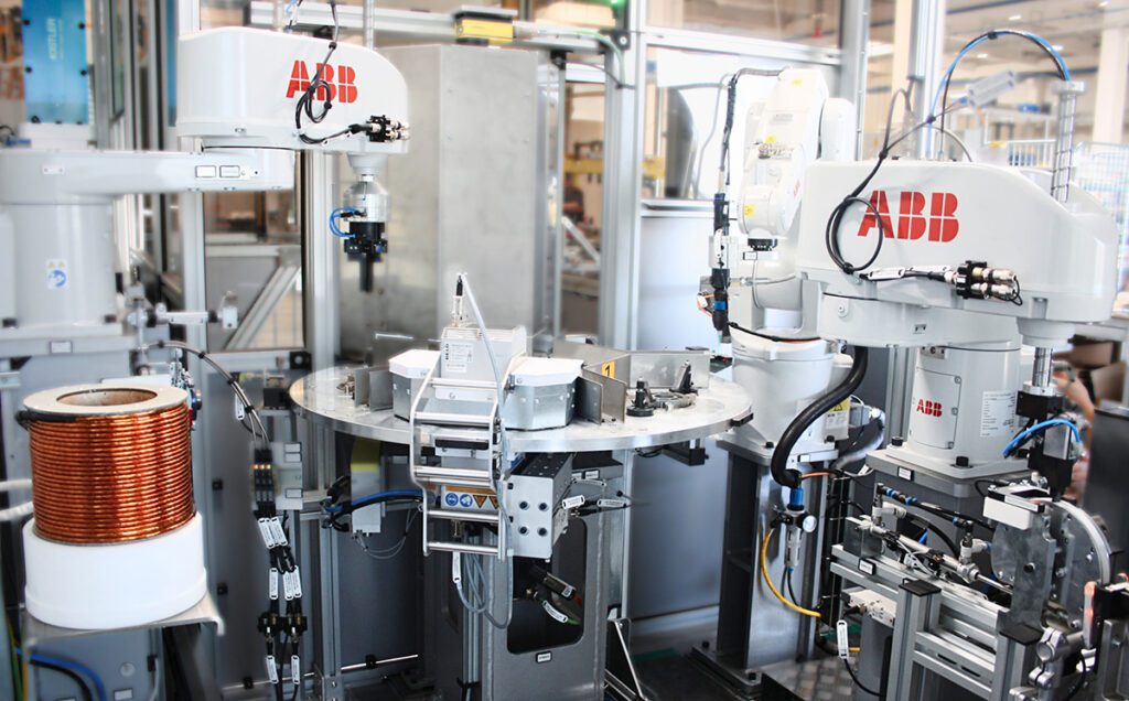 GROB uses DELO adhesives for EV motor assembly machinery