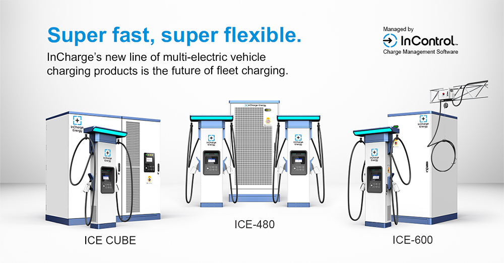 InCharge Energy introduces three multi-EV charging products