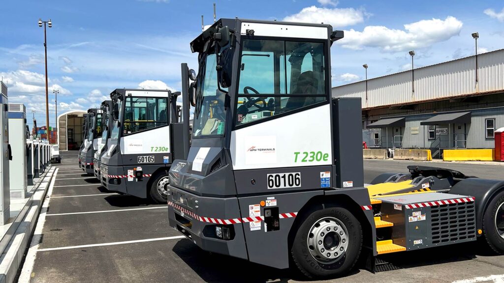 APM Terminals to pilot electric terminal tractors with inductive charging at New Jersey port
