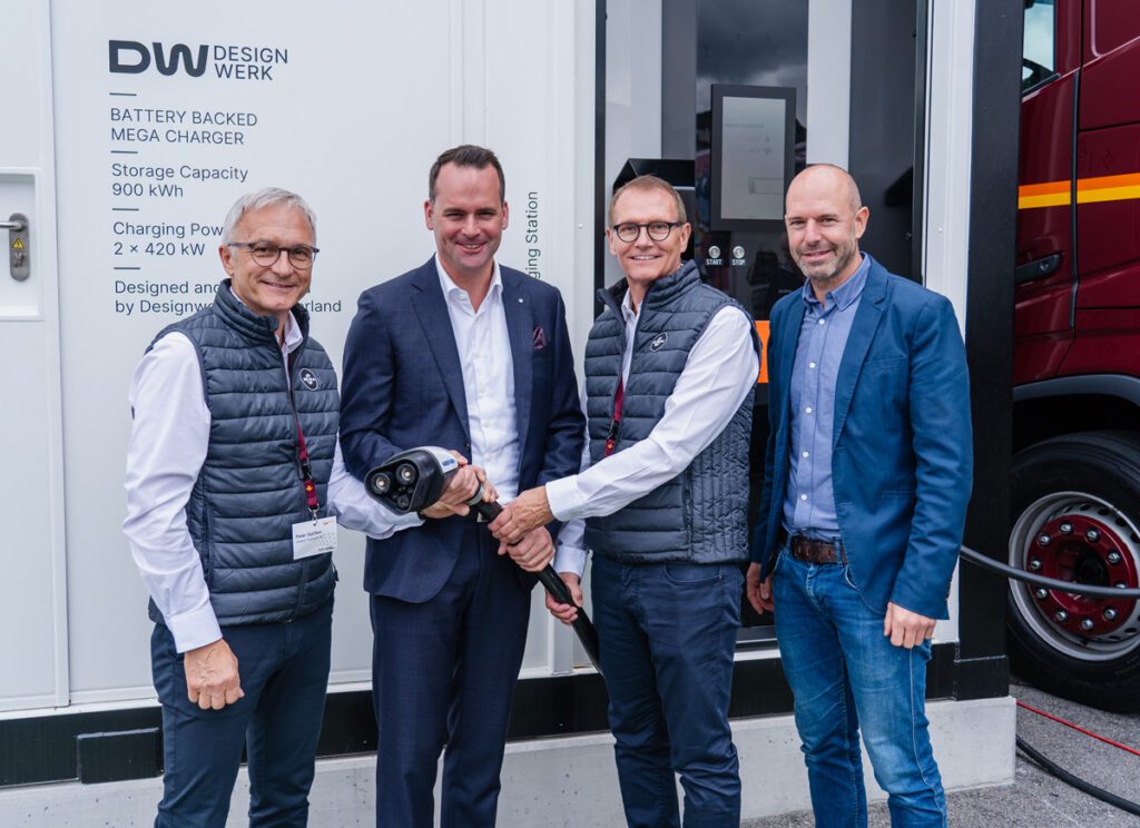 Swiss logistics firm puts Designwerk’s 420 kW Mega Charger into operation