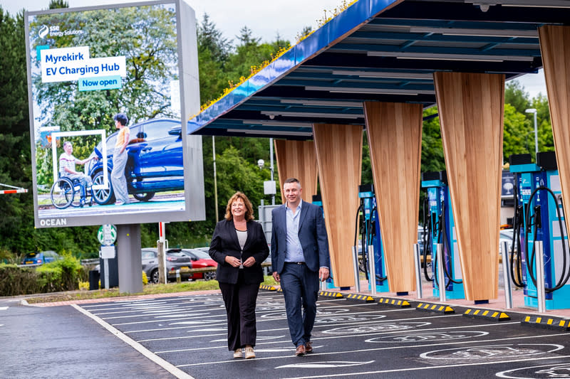 SSE installs EV charging hub in Scotland with 24 charging bays