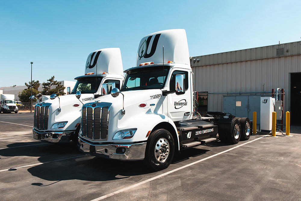 Peterbilt 579EV trucks join Universal Logistics intermodal fleet