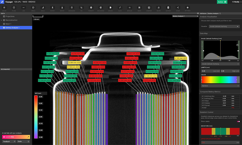 Lumafield’s new Battery Analysis Module provides tools to enhance safety and quality in battery manufacturing