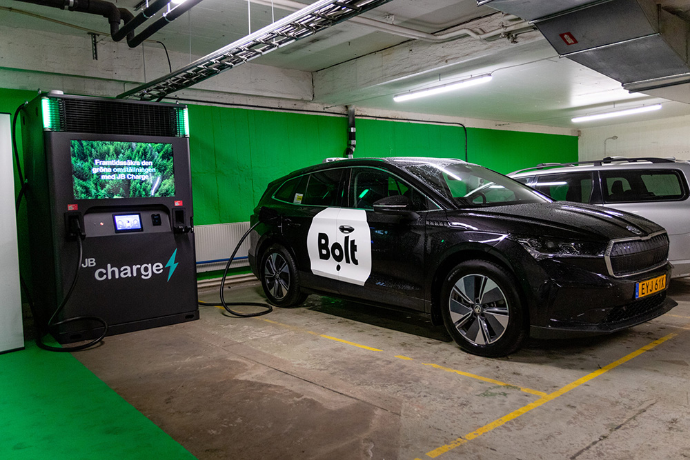 Bolt opens EV charging hub for its rideshare drivers in Stockholm