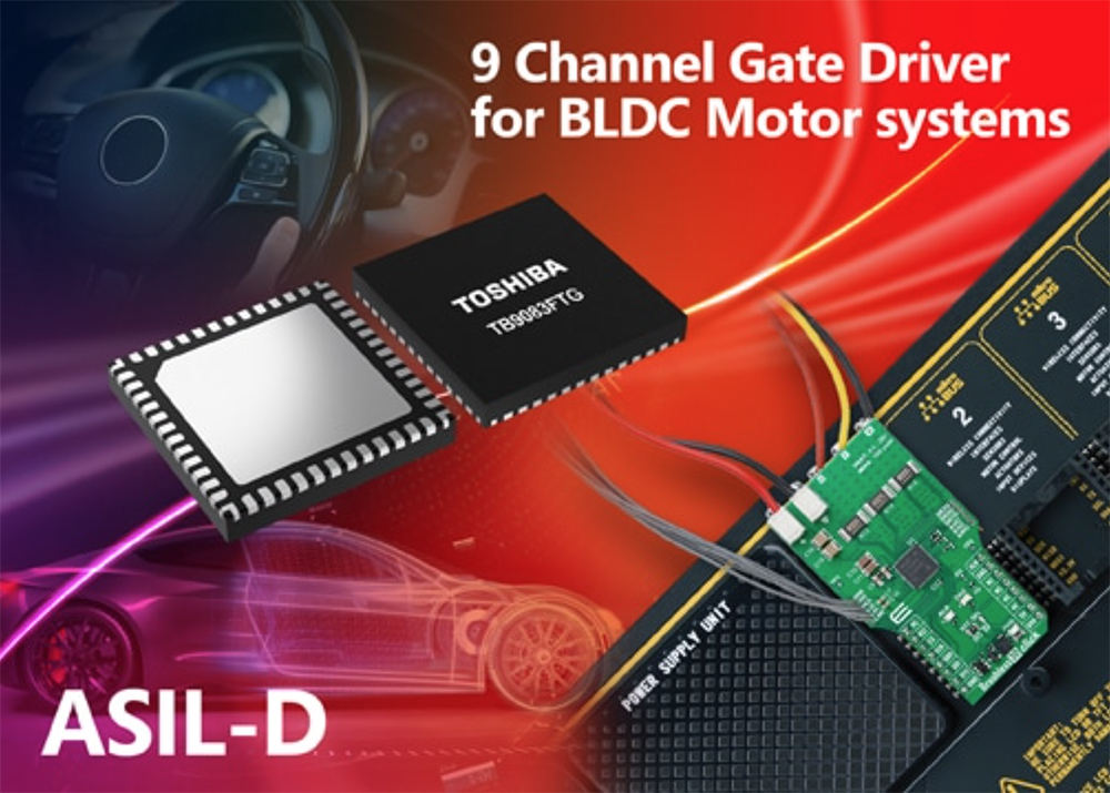 Toshiba and MIKROE develop automotive gate driver board for brushless motors – Charged EVs