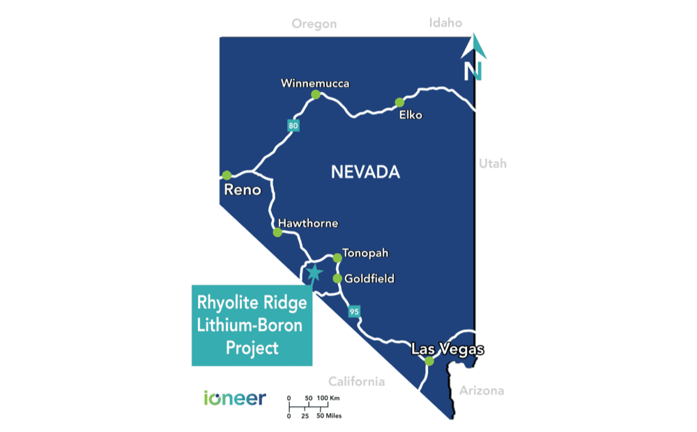 Ioneer receives federal permit for its Rhyolite Ridge lithium-boron project in Nevada