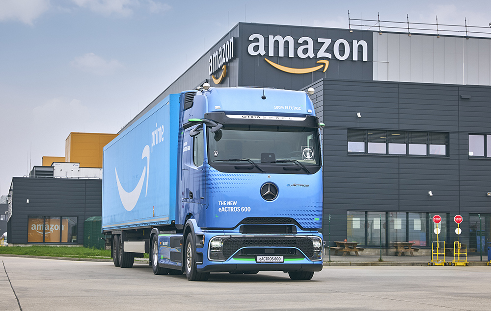 Amazon orders 200 Mercedes eActros 600 Electric heavy-duty trucks