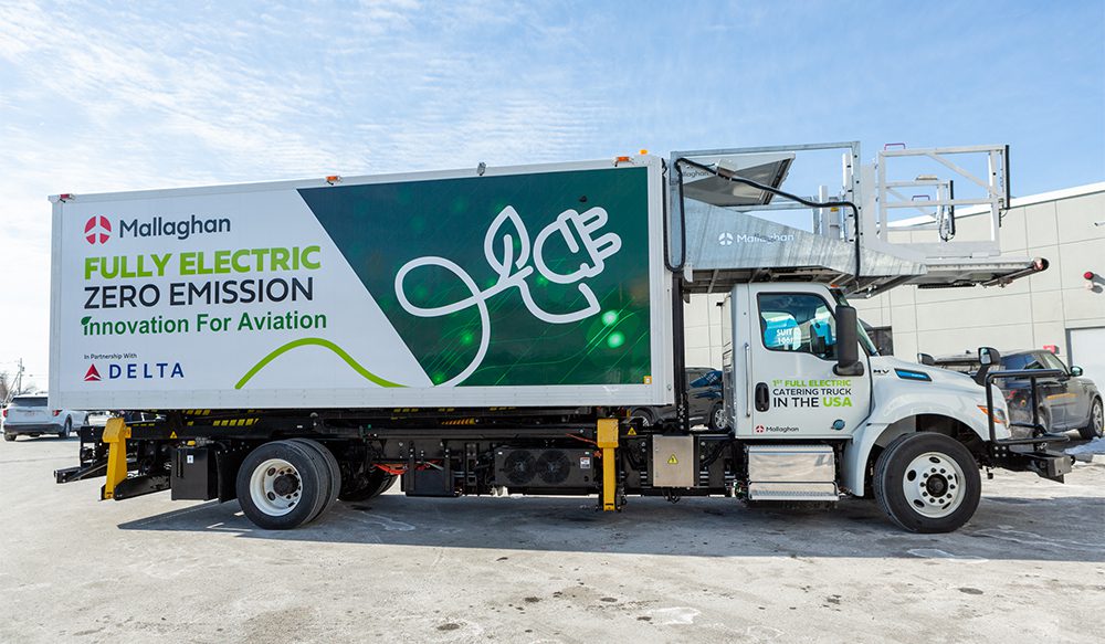 Mallaghan CT6000E electric catering truck debuts at Boston Logan Airport