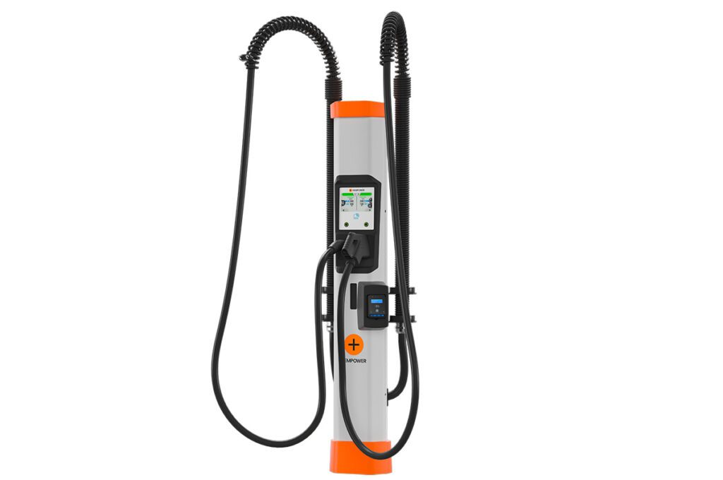 Kempower’s new Flex Satellite public EV charging station features CCS and NACS connectors