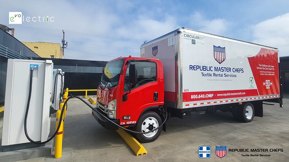 American Textile Maintenance orders 12 Evolectric CircularEV Class 5 electric trucks
