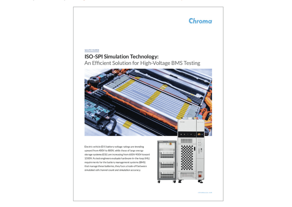 Whitepaper: High-voltage BMS testing with ISO-SPI simulation technology