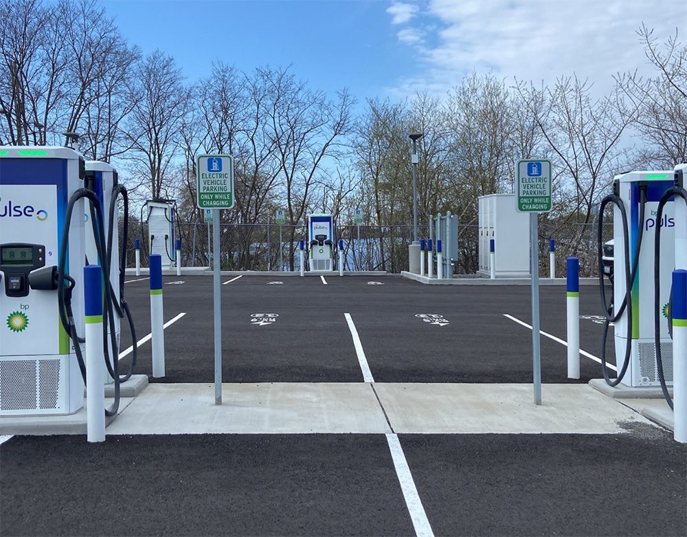 bp pulse opens public EV charging hub near Boston’s Logan Airport