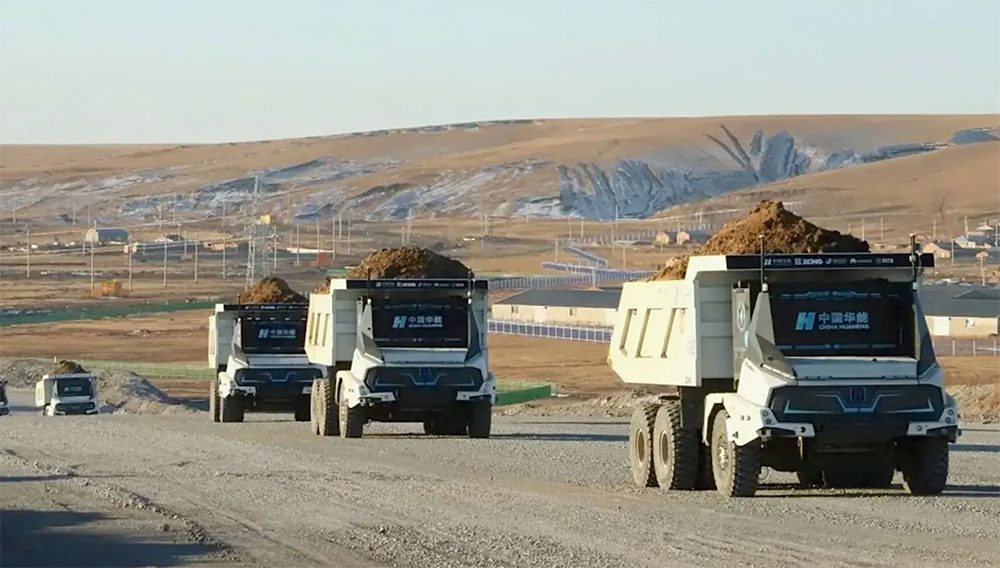 Chinese mine deploys 5G-A unmanned electric mining trucks