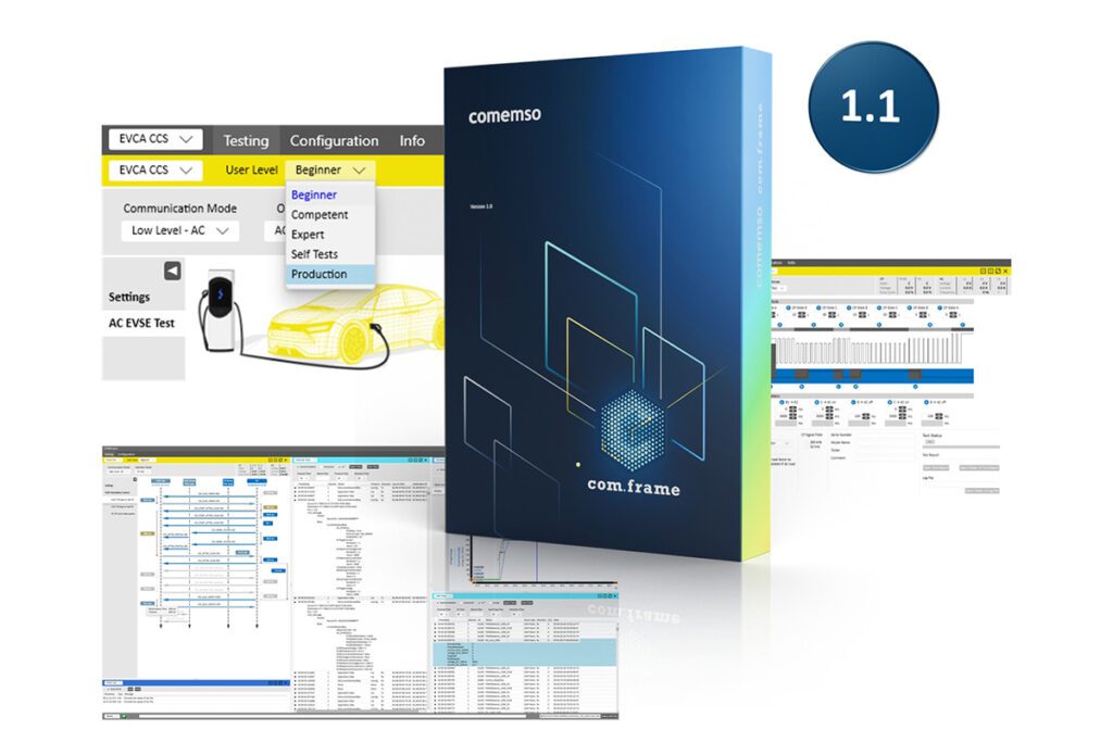 comemso’s upgraded EV testing software features extended simulation functions