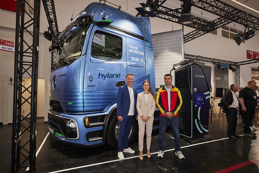 DHL to deploy 30 Mercedes-Benz electric trucks through hylane’s Transport as a Service model