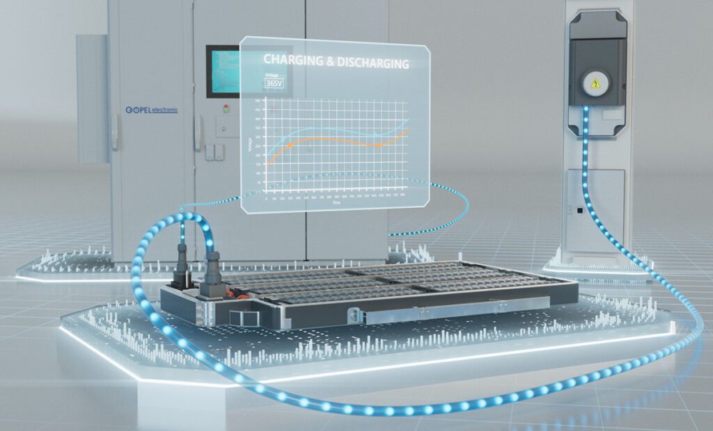 GÖPEL electronic launches 500 kW EV battery test bench with regenerative power and BMS interface