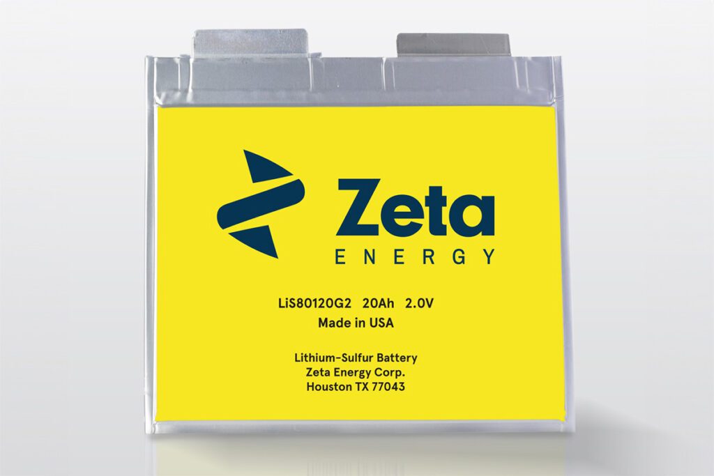 Zeta Energy makes a breakthrough in lithium-sulfur battery technology