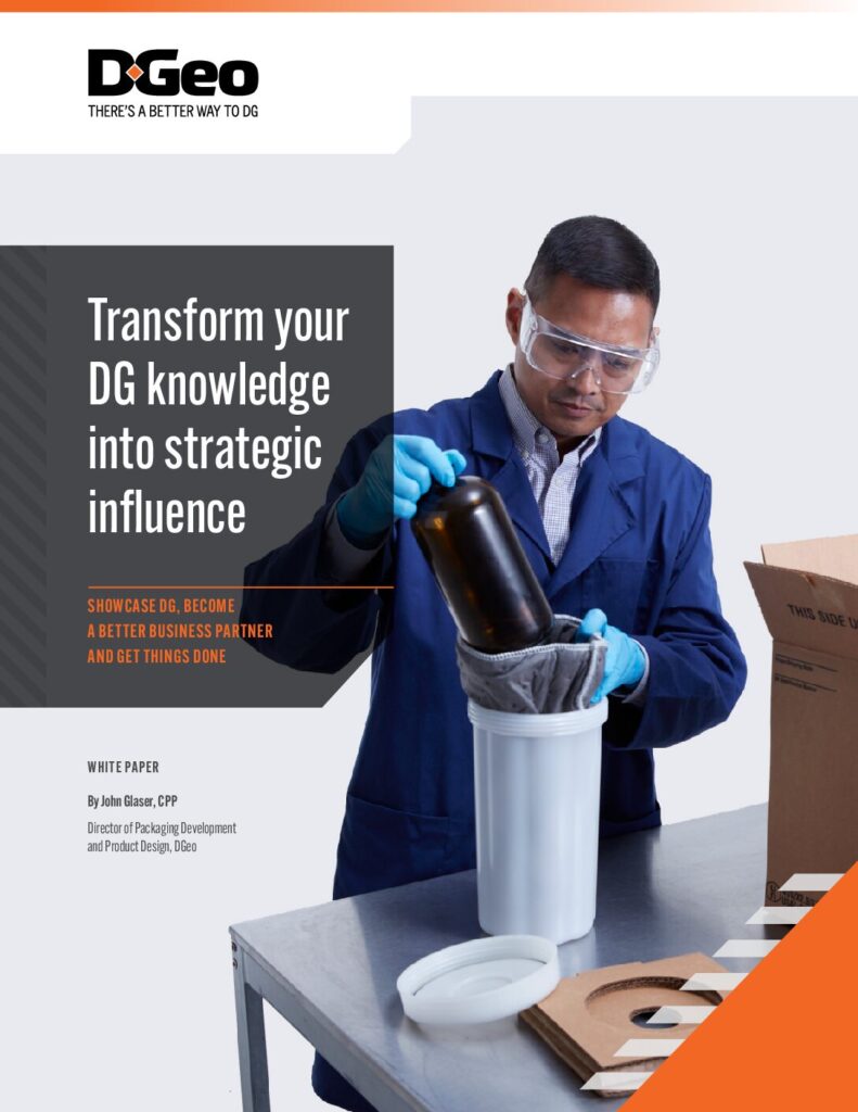 Turn your dangerous goods knowledge into strategic influence