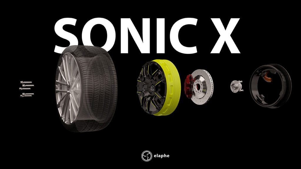 Elaphe unveils Sonic X in-wheel motor platform for high-performance EVs