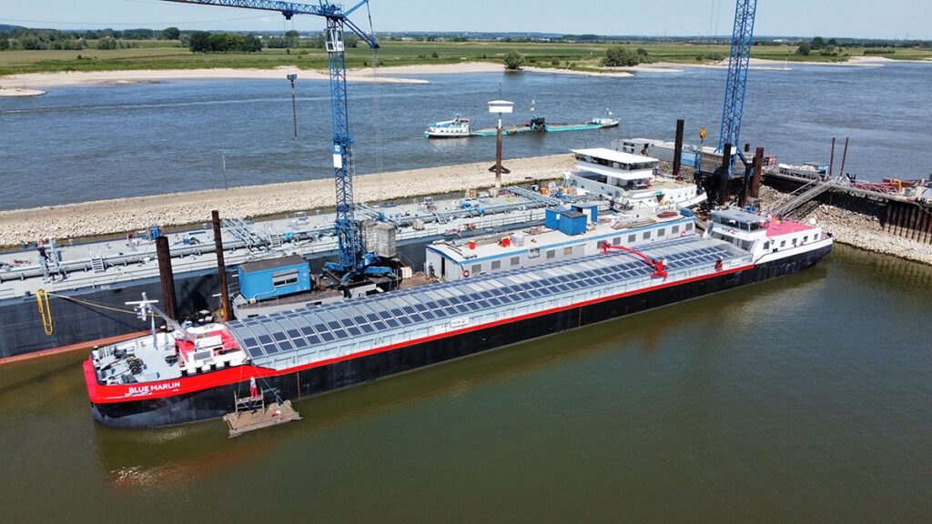 Wattlab delivers a hybrid solar-powered inland shipping vessel
