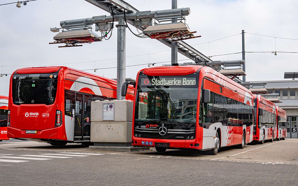 Daimler Buses delivers ten eCitaro electric buses plus charging infrastructure to Bonn, Germany