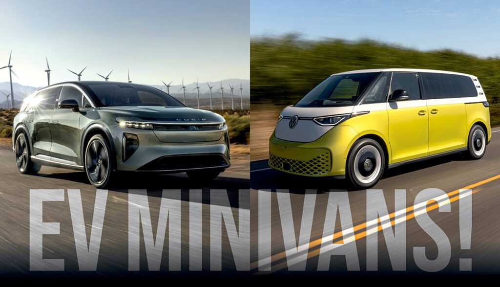 EV Minivans! VW ID.Buzz, Lucid Gravity expand electrics into family van territory