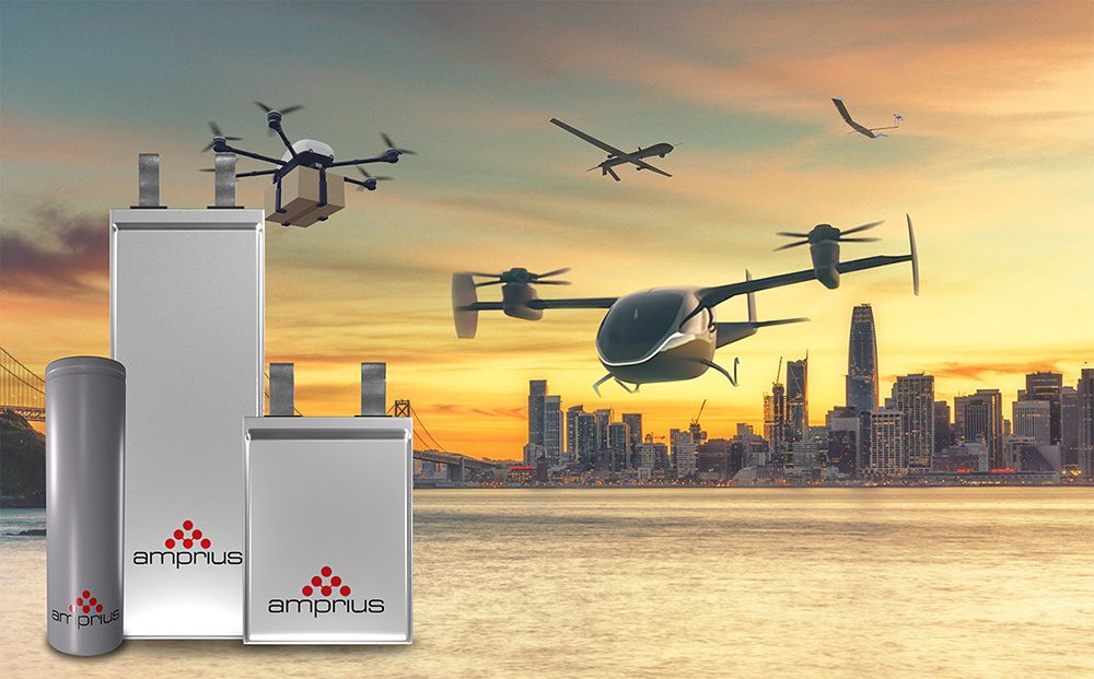 Amprius ships SiCore battery cells to drone customers from US pilot line