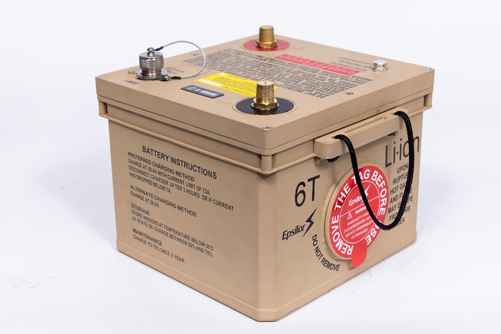 Epsilor presents high-capacity 6T Li-ion battery for military vehicles