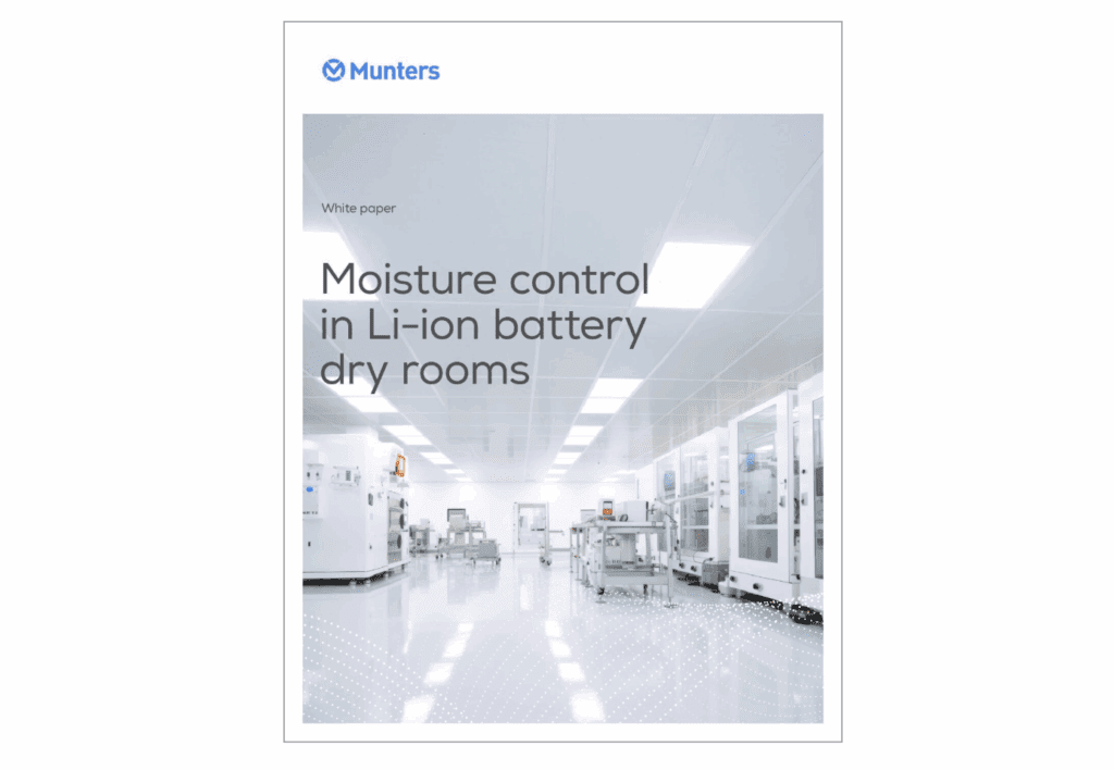 Download the guide to moisture control in battery dry rooms