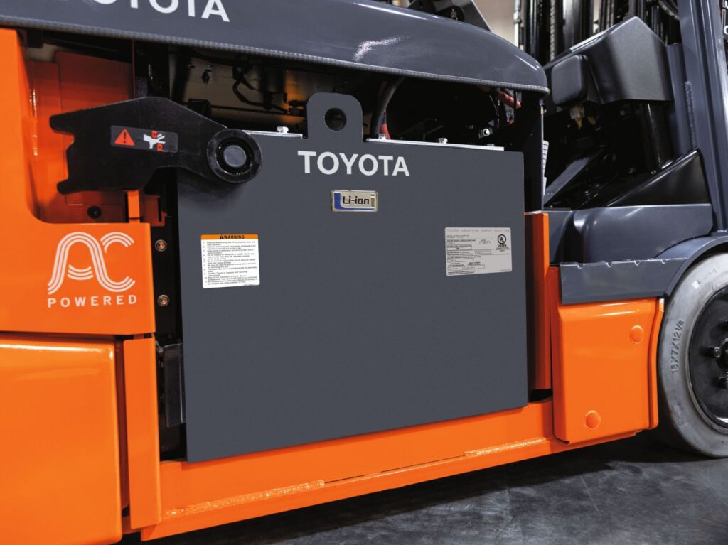 Toyota Material Handling introduces new lithium-ion batteries for forklifts