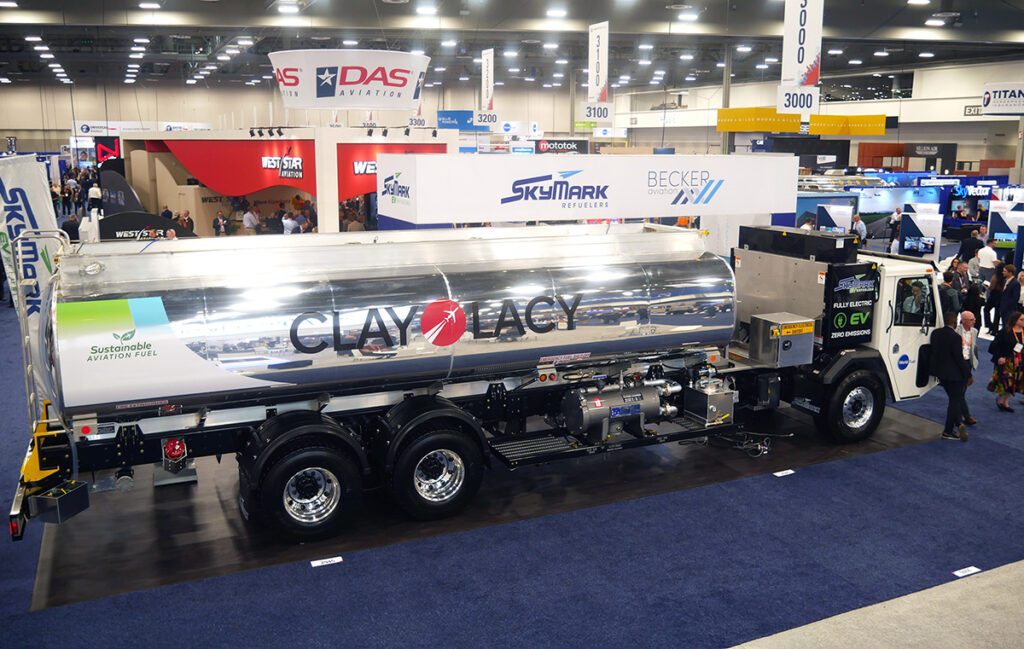 Skymark Refuelers introduces 7,000-gallon electric aircraft refueler