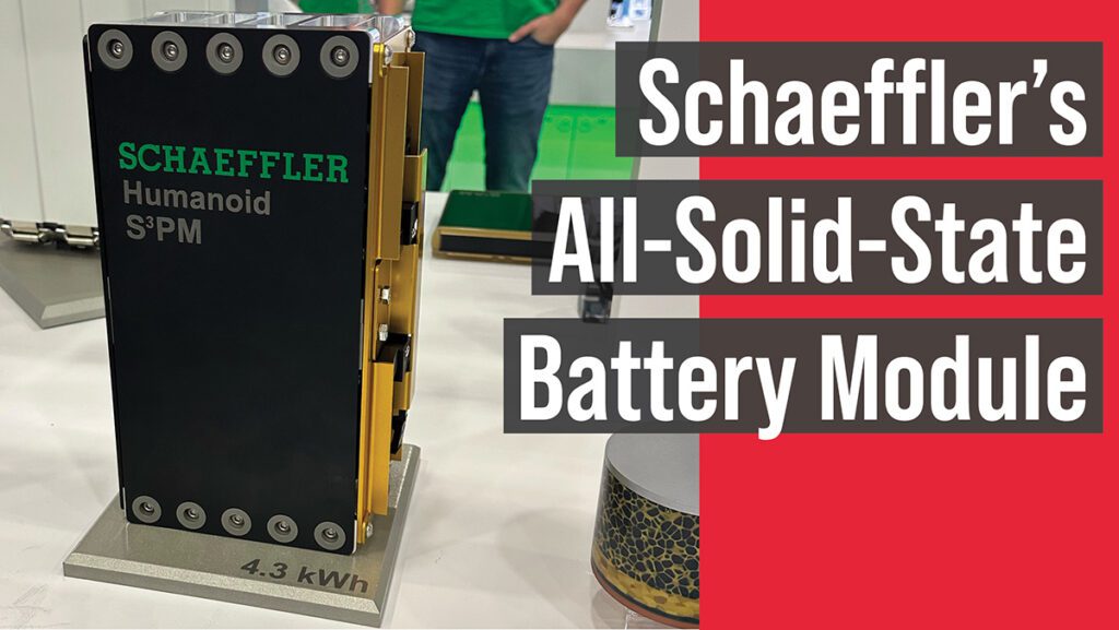 Video: Schaeffler’s all-solid-state battery module and other eMobility innovations