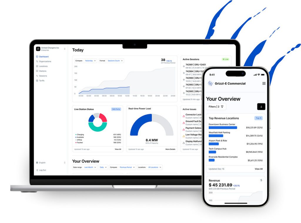 United Chargers launches Grizzl-E Connect Commercial EV charging software platform