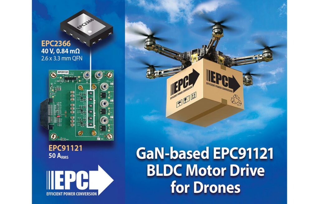 EPC’s EPC91121 GaN motor drive board delivers 50 ARMS, switches to 150 kHz