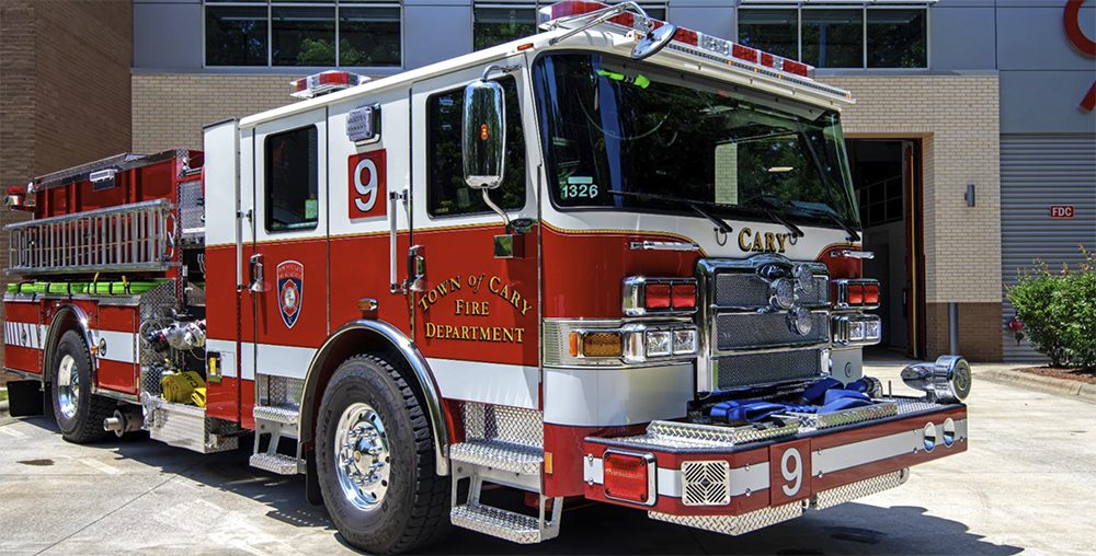 North Carolina town’s hybrid fire truck stars in a case study for municipal electrification projects
