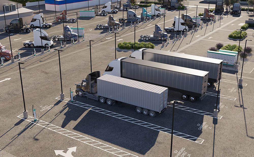 EV Realty opens Inland Empire truck charging hub with 76 ports and 9 MW of power capacity