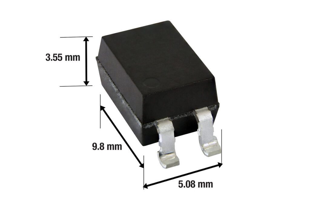 Vishay’s new automotive MOSFET driver delivers 8 mm creepage in compact SMD-4 package