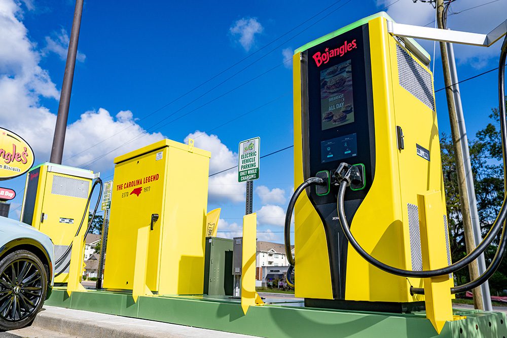 Chicken and charging: Bojangles installs its first EV charging station