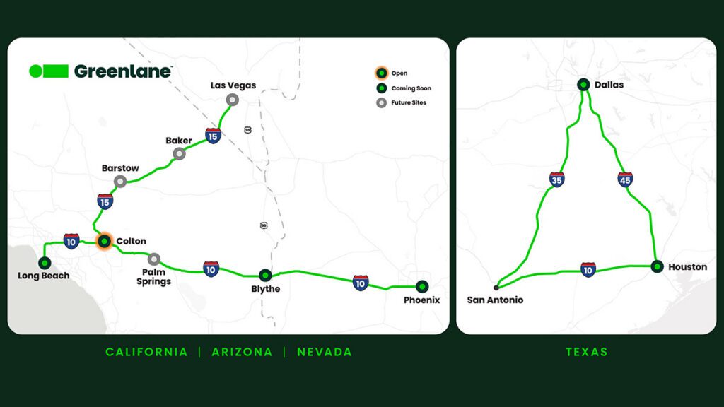 Greenlane to expand its electric truck charging network to a strategic Texas freight corridor